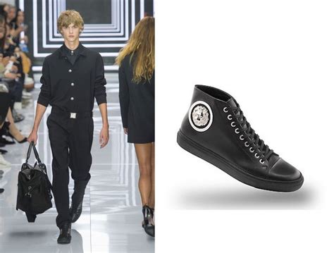 scarpe versus versace uomo strappo alte